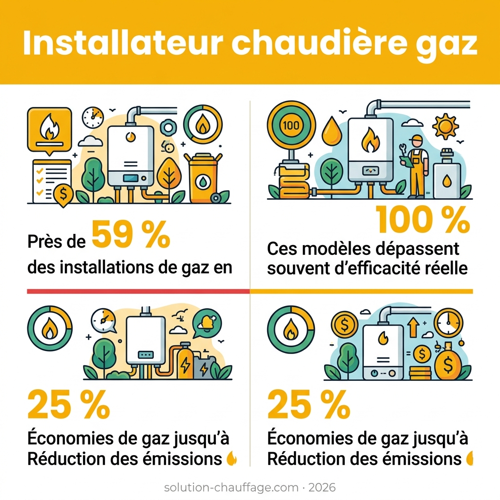 Infographie — installateur chaudière gaz